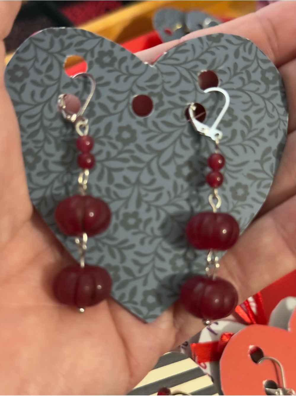 Ruby earrings